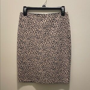 Ann Taylor Petite Animal Print Pencil Skirt